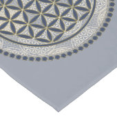 Chemin De Table Long Fleur de vie / Blume des Lebens - Button IX (Coin)