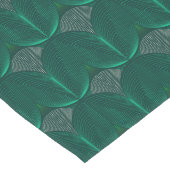 Chemin De Table Long Fleur émeraude Art déco géométrique (Coin)