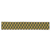 Chemin De Table Long fleur floral jaune tendance   (Horizontal)