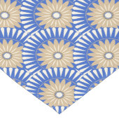 Chemin De Table Long Fleur rétro Sunrise - bleu, blanc et marron (Coin)