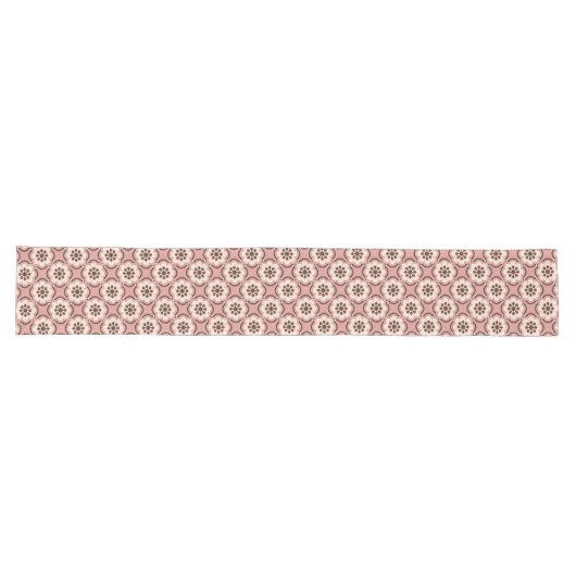 Chemin De Table Long Fleur rose (Horizontal)