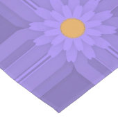 Chemin De Table Long Fleur Violette Simple sur Croix Moderne (Coin)