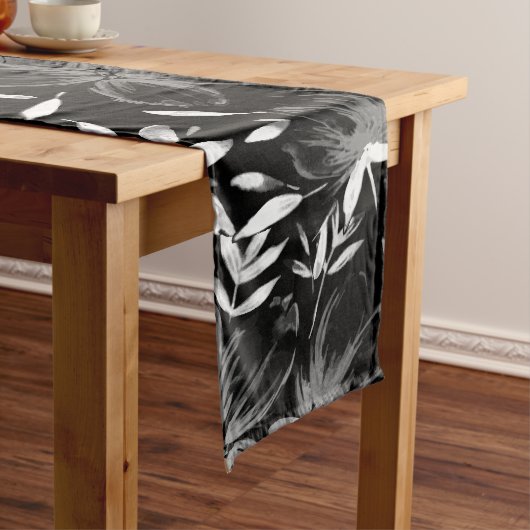 Chemin De Table Long Fleurs d'aquarelle rouge 7 (In Situ)