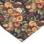 Chemin De Table Long Fleurs d'automne rustiques et coureur Citrouille (Coin)