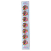 Chemin De Table Long Fleurs de l'amour de monogramme PM0001 (Devant)
