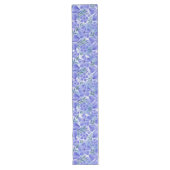 Chemin De Table Long Fleurs de Pervenche Bleu Violet Vinca (Devant)