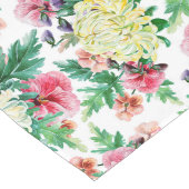 Chemin De Table Long Fleurs d'été colorées motif (Coin)