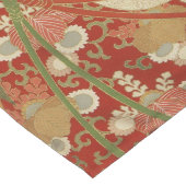 Chemin De Table Long FLEURS JAPONAISES ANCIENNES JAPONAISES Vert Rouge (Coin)