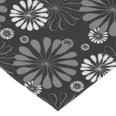 Chemin De Table Long Fleurs Rétro Noir et Blanc (Coin)