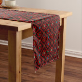 Chemin De Table Long Fleurs rouges Palestine Broderie tatreez Motif (In Situ)