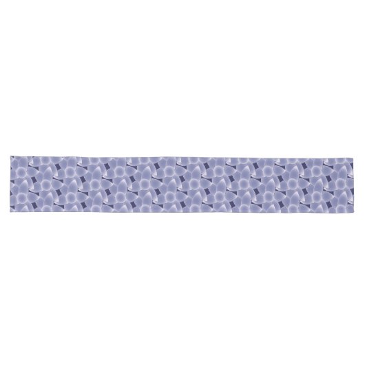 Chemin De Table Long Fleurs violettes (Horizontal)