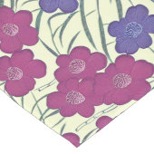 Chemin De Table Long Fleurs violettes et violettes (Coin)