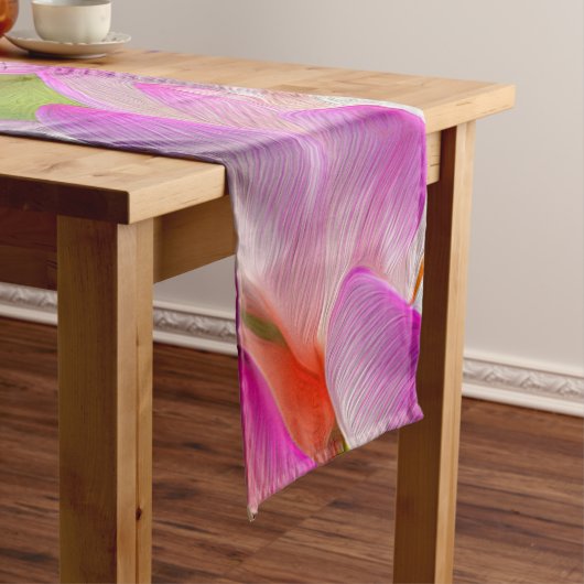 Chemin De Table Long FLEUVE PURPLE - Art Fractal - (In Situ)