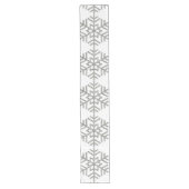 Chemin De Table Long Flocons de neige Houndstooth de Noël Chic (Devant)