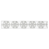Chemin De Table Long Flocons de neige Houndstooth de Noël Chic (Horizontal)