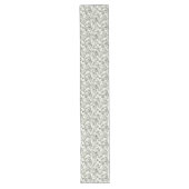 Chemin De Table Long Flore noire classique (Devant)