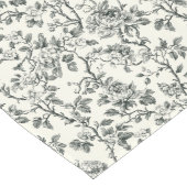 Chemin De Table Long Flore noire classique (Coin)