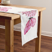 Chemin De Table Long Flower Butterfly with Pink Sakura (In Situ)