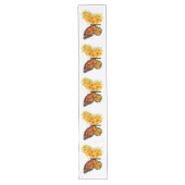 Chemin De Table Long Flower Butterfly with Yellow California Poppy (Devant)