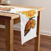 Chemin De Table Long Flower Butterfly with Yellow California Poppy (In Situ)