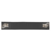 Chemin De Table Long Fluffy Gris (Horizontal)