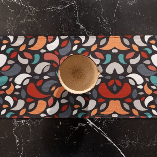 Chemin De Table Long Forme géométrique minimale Abstraite