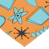 Chemin De Table Long Formes atomiques MCM Turquoise sur orange (Coin)