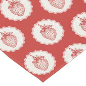 Chemin De Table Long Fraise (Coin)