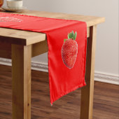 Chemin De Table Long Fraise d'été (In Situ)