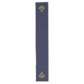 Chemin De Table Long Freemason Masonic Carré et Compass (Devant)