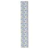 Chemin De Table Long French Blue & Lemon Shabby Harmonie Chic (Devant)