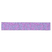 Chemin De Table Long Fun Purple Flowers (Horizontal)