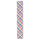 Chemin De Table Long Funky Rainbow Plaid Motif large table Runner (Devant)