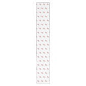 Chemin De Table Long Glace à l'eau aquarelle pastèque (Devant)