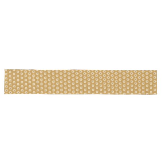 Chemin De Table Long Gold Starburst Motif Long Table Runner (Horizontal)