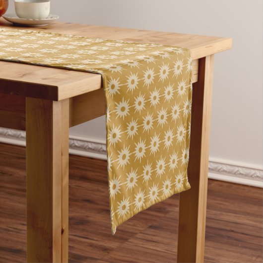 Chemin De Table Long Gold Starburst Motif Long Table Runner (In Situ)