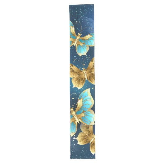 Chemin De Table Long Golden butterflies (Devant)