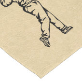 Chemin De Table Long Golfsport Design look cuir (Coin)