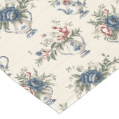 Chemin De Table Long Grace provinciale française : Elégance redéfinie (Coin)