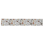 Chemin De Table Long Gray clair Thanksgiving Vache Crâne automne moisso (Horizontal)
