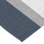 Chemin De Table Long Gris Bleu Foncé Abstrait Moderne Rayure De Base (Coin)
