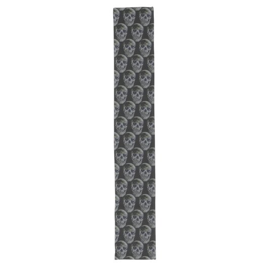 Chemin De Table Long Halloween Table Runner-Skuls (Devant)