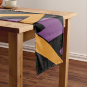 Chemin De Table Long Halloween Zig Zags Orange Purple (In Situ)