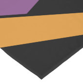 Chemin De Table Long Halloween Zig Zags Orange Violet (Coin)