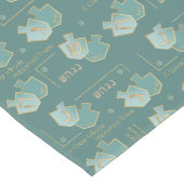 Chemin De Table Long Hanukkah Dreidels Great Miracle (Coin)