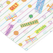Chemin De Table Long Hanukkah "Moment de fête" (Coin)
