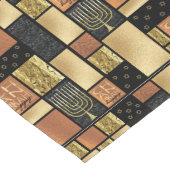 Chemin De Table Long Happy Elegantly Tiled Menorahs (Coin)