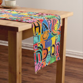 Chemin De Table Long Happy Hanukkah Bright (In Situ)