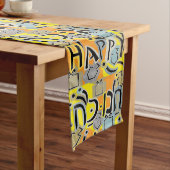 Chemin De Table Long Happy Hanukkah Happy (In Situ)