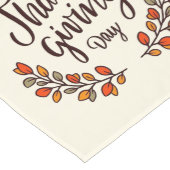 Chemin De Table Long Happy Thanksgiving (Coin)